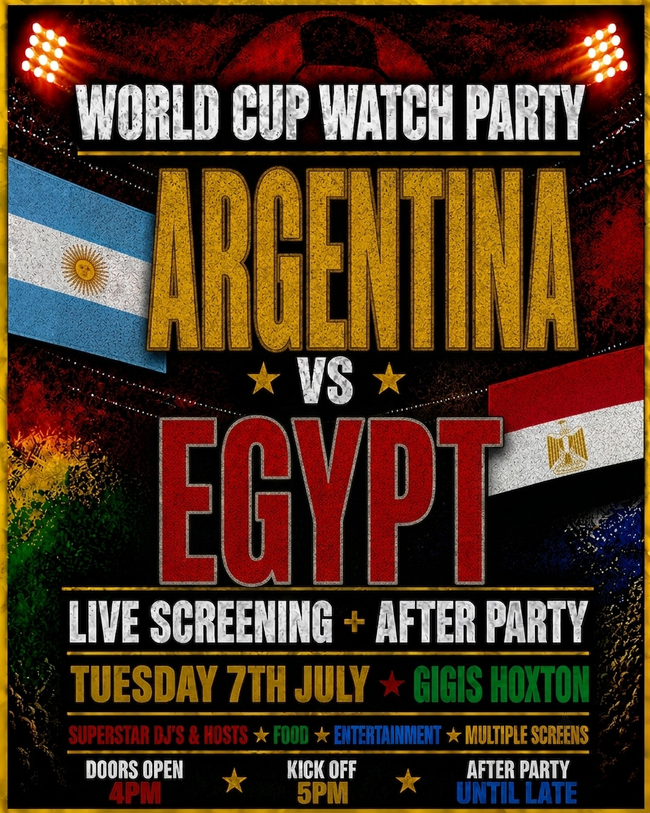 ARGENTINA VS EGYPT | WORLD CUP WATCH PARTY & AFTER PARTY
