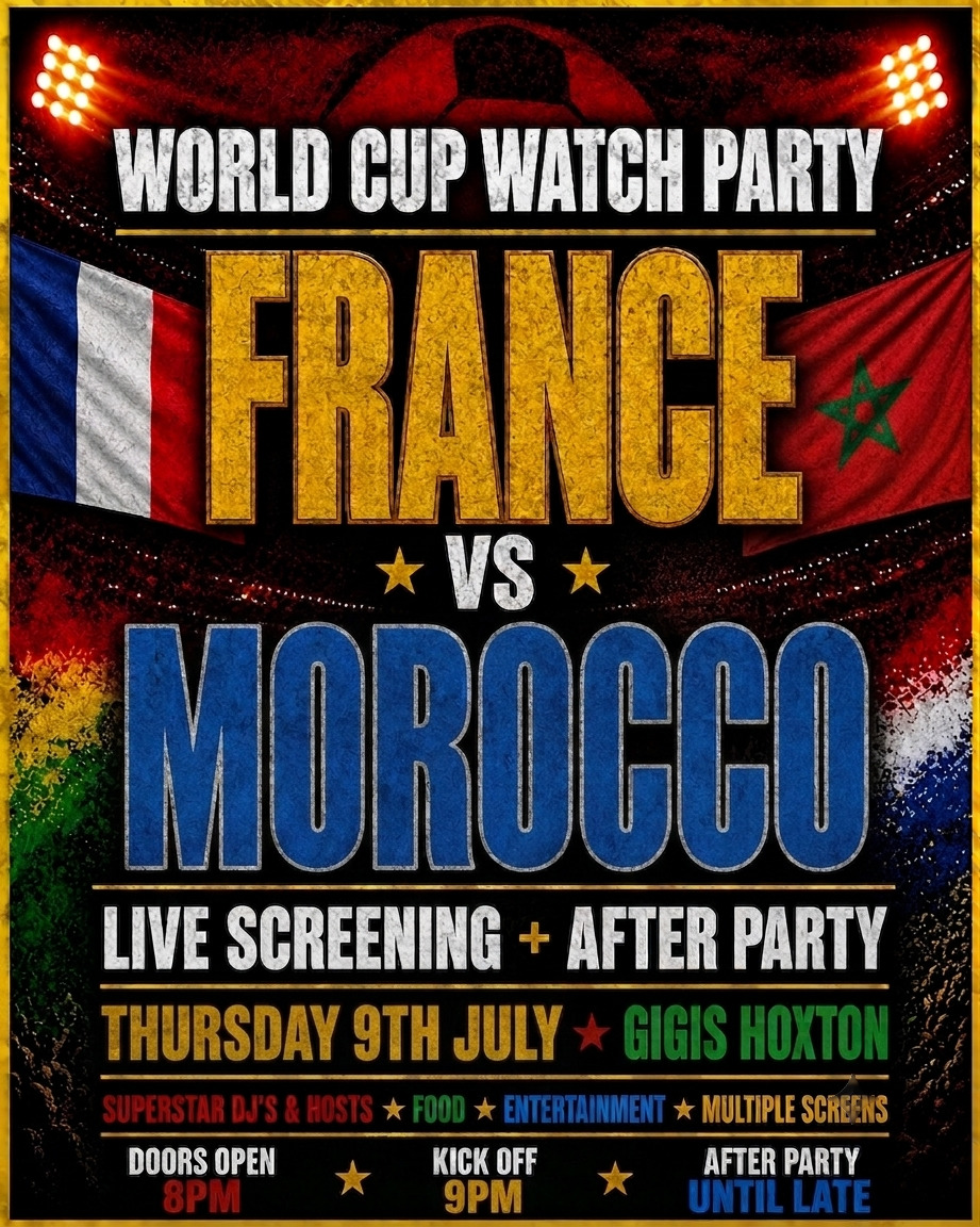 FRANCE VS MOROCCO | WORLD CUP QUARTER FINAL WATCH PARTY & AFTER PARTY