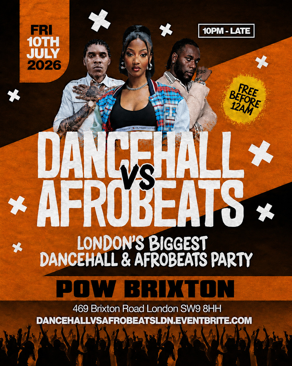 Dancehall Vs Afrobeats Brixton – Everyone Free Before 12AM