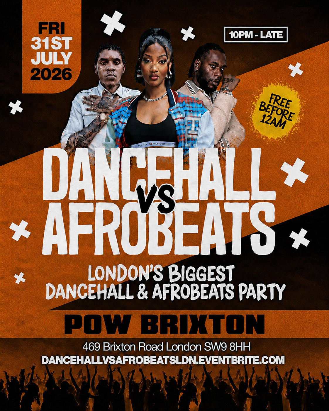 Dancehall Vs Afrobeats Brixton – Everyone Free Before 12AM