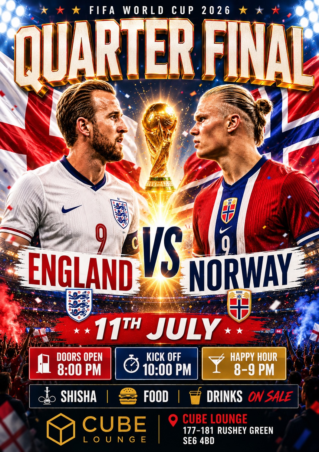 England Vs Norway Live Screening