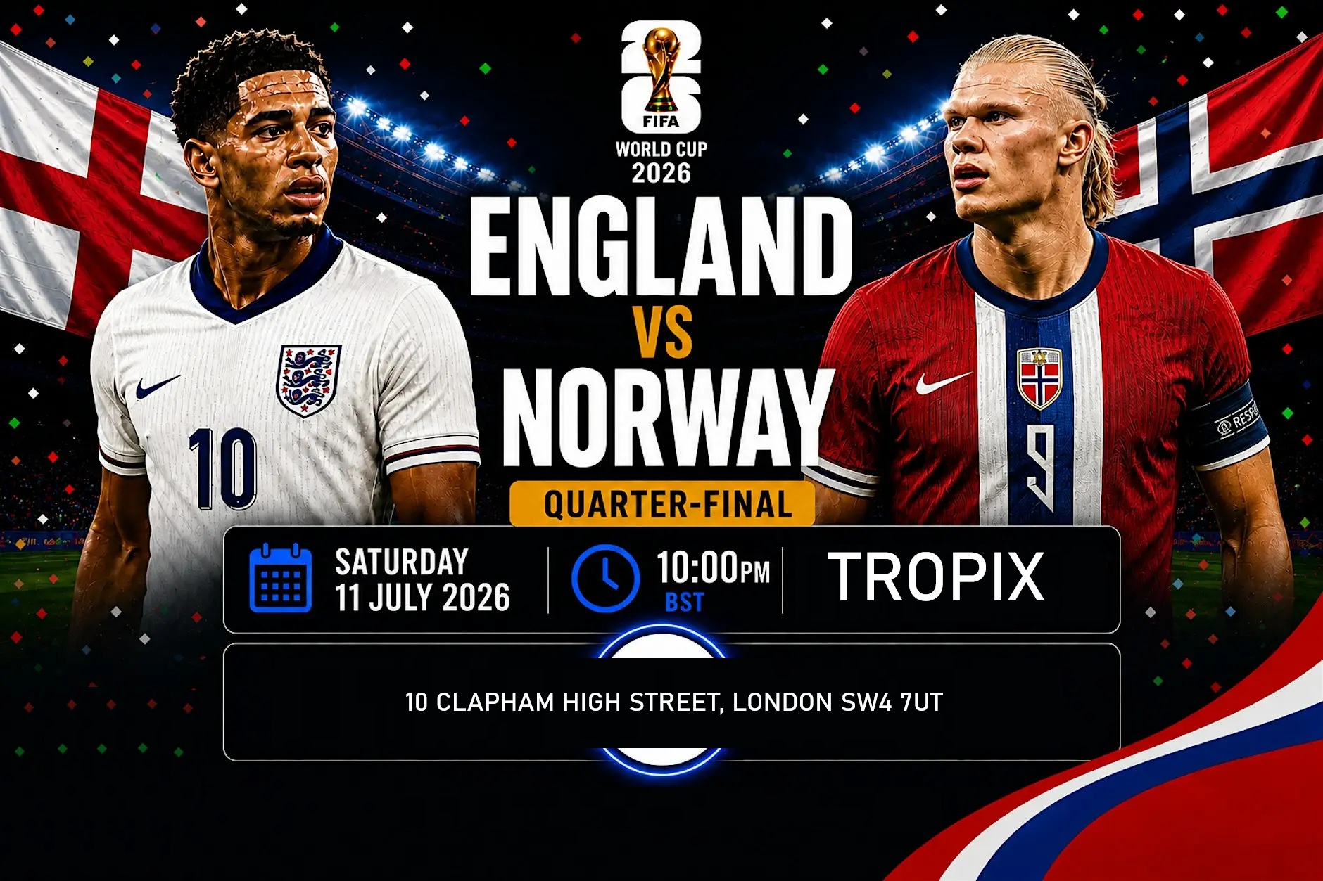 England vs Norway : World Cup Watch + After Party 