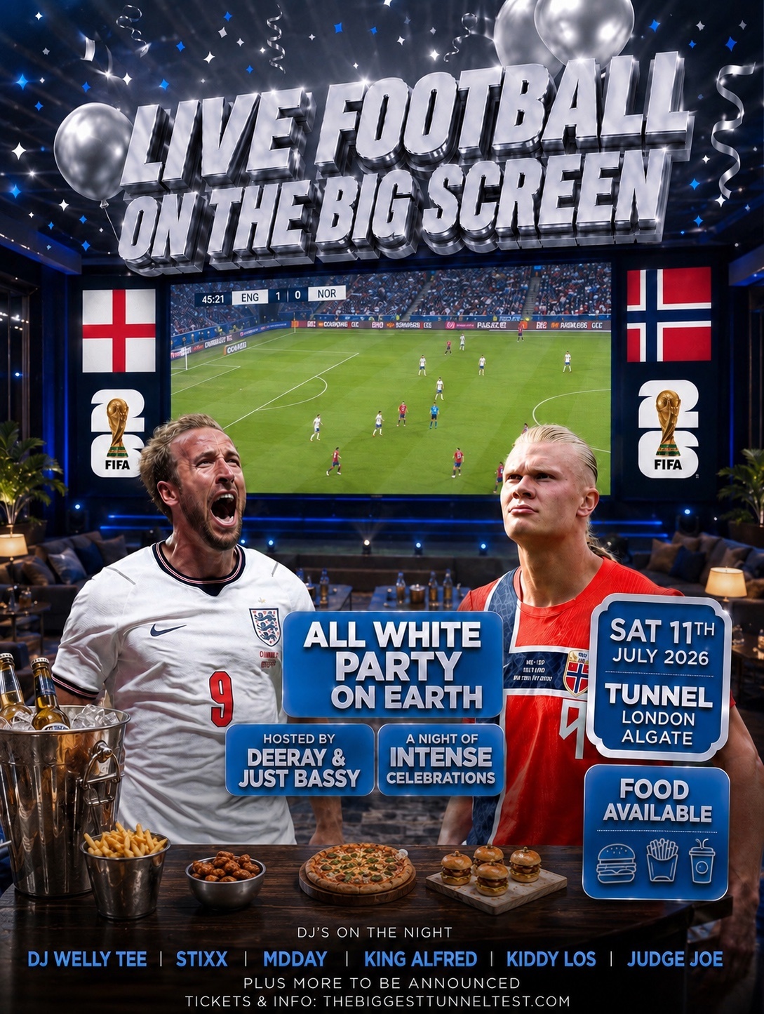 ENGLAND VS NORWAY @ TUNNEL LONDON ALDGATE 