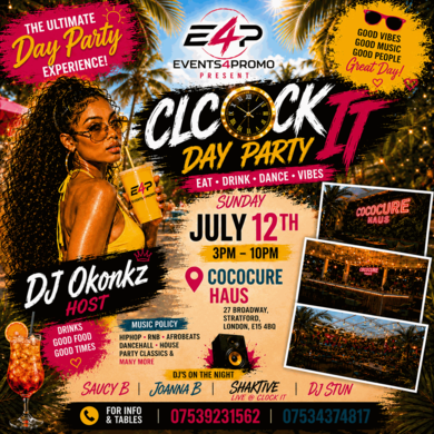 #CLOCKIT THE DAY PARTY 