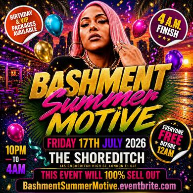 Bashment Summer Motive - Everyone Free Before 12AM