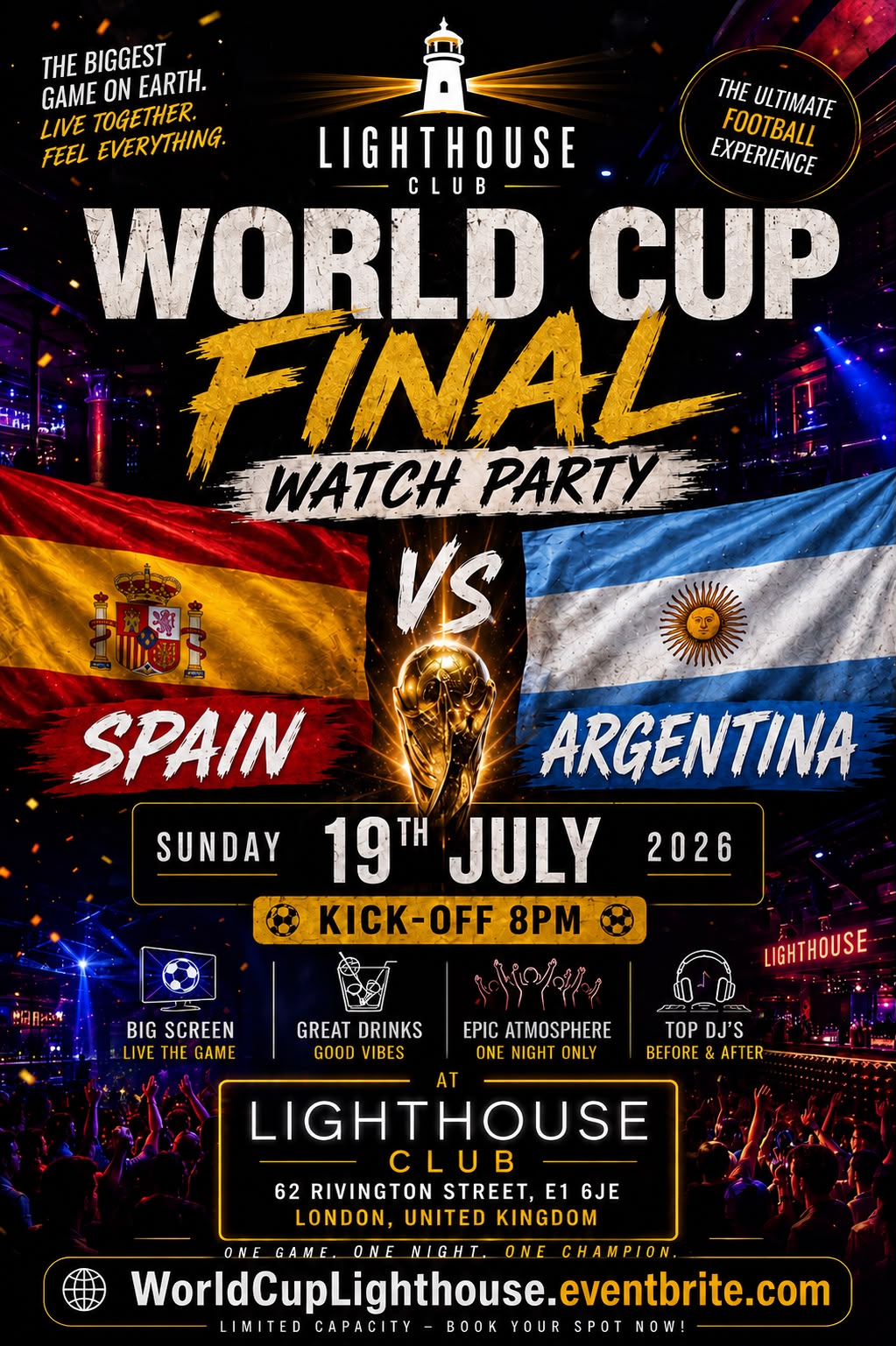Spain VS Argentina - Watch Party