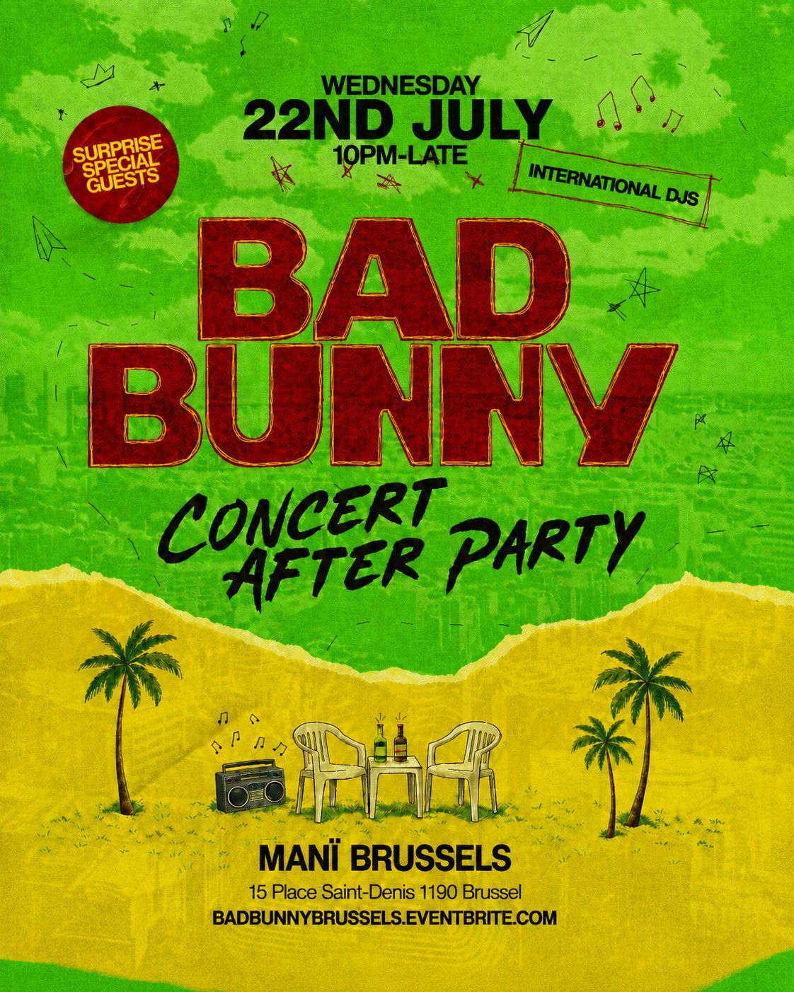 BAD BUNNY AFTER PARTY - BRUSSELS