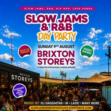Slow Jams & R&B - Day Party - Everyone Free Before 6PM