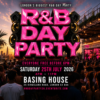 R&B Day Party - Everyone Free Before 7PM (With A Ticket)