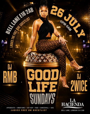 GOOD LIFE SUNDAY JULY 26th @ LA HACIENDA                                                                              