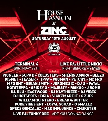 House Passion x Zinc: Terminal 4 Bday set, Live PA: Right Before My Eyes