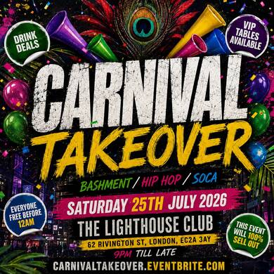 Carnival Takeover - Everyone Free Before 12AM