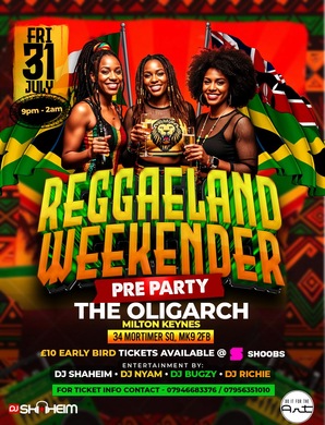 REGGAELAND WEEKEND PRE-PARTY