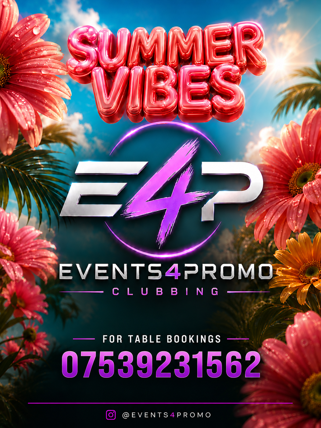 EVENTS 4 PROMO HOST SUMMER VIBES 
