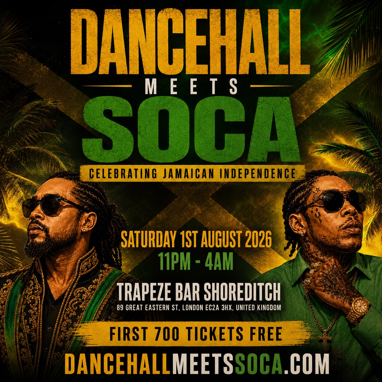 DANCEHALL MEETS SOCA - JA Independence Party in LDN 