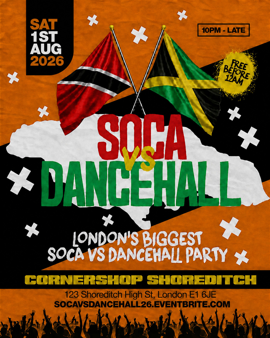 Soca Vs Dancehall Shoreditch – Everyone Free Before 12AM