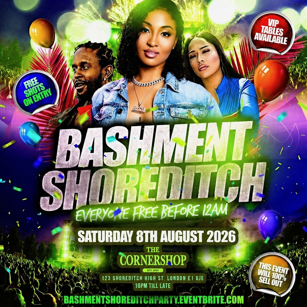 Bashment Shoreditch JA Independence Party - Free Before Midnight