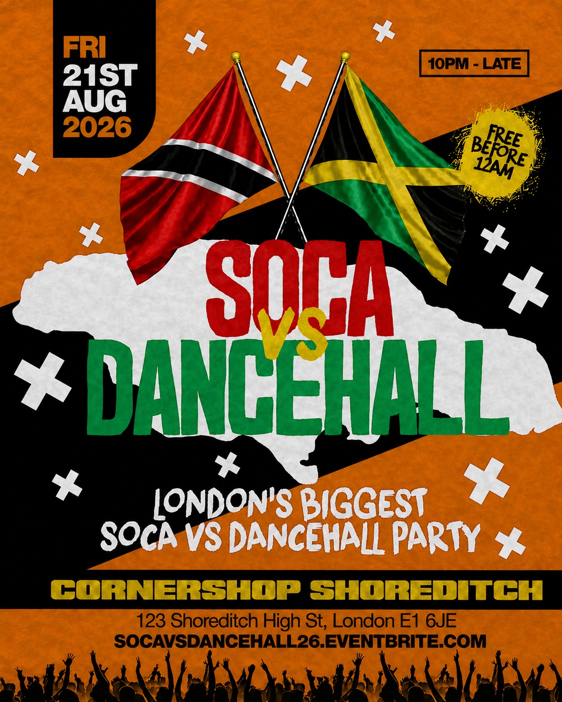 Soca Vs Dancehall Shoreditch – Everyone Free Before 12AM