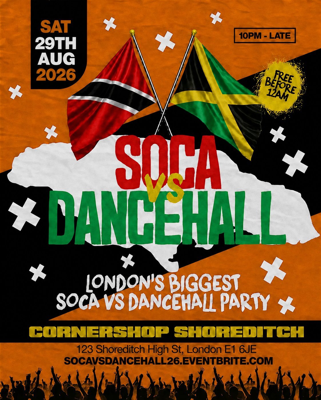 Soca Vs Dancehall Shoreditch – Everyone Free Before 12AM