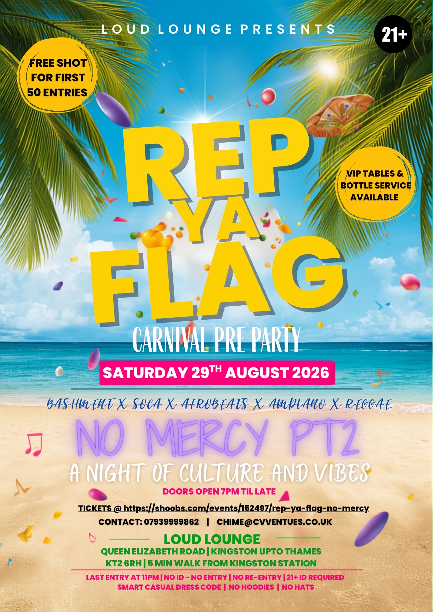 REP YA FLAG NO MERCY