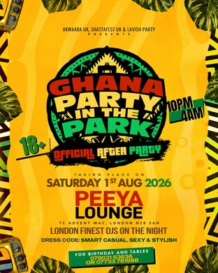 Ghana Party In The Park Official After Party