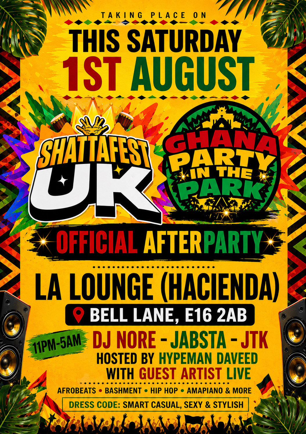 ★ Ghana Party In The Park Official After Party ★ #SHATTAFEST UK
