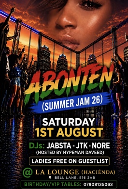 ABONTEN SATURDAY AT LA HACIENDA 1ST OF AUGUST