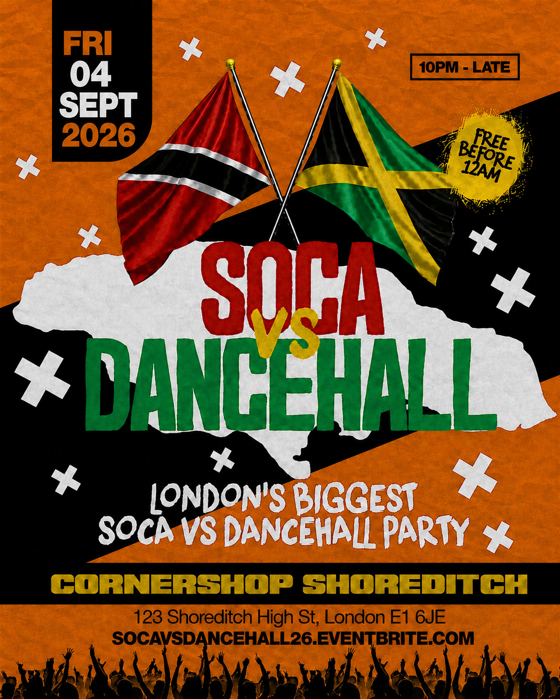 Soca Vs Dancehall Shoreditch – Everyone Free Before 12AM