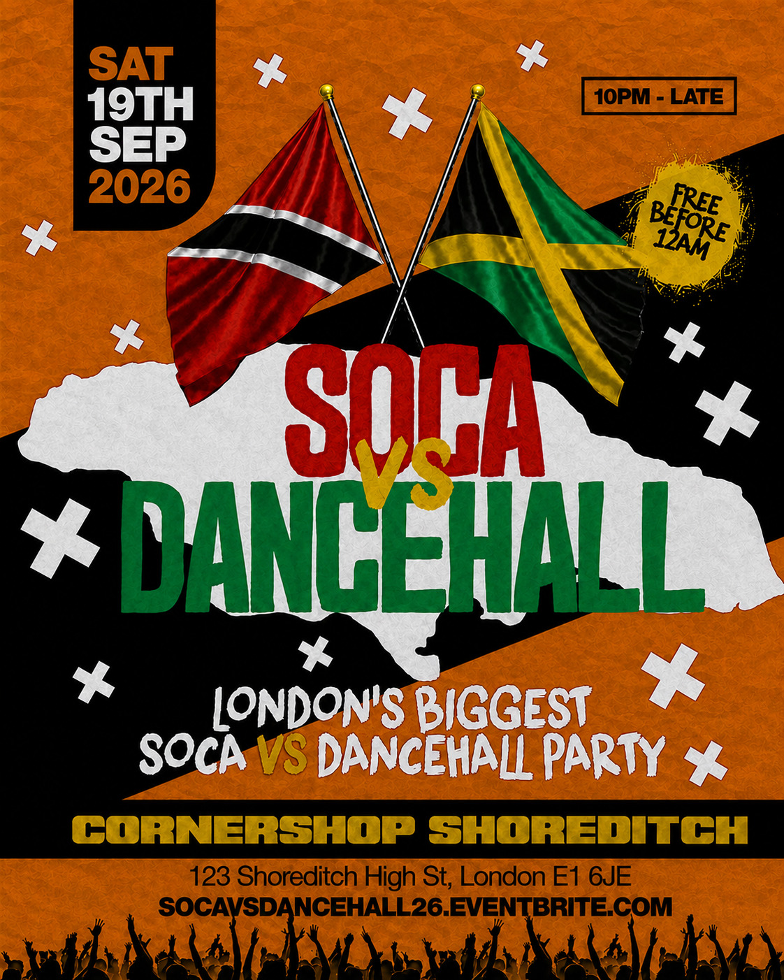 Soca Vs Dancehall Shoreditch – Everyone Free Before 12AM