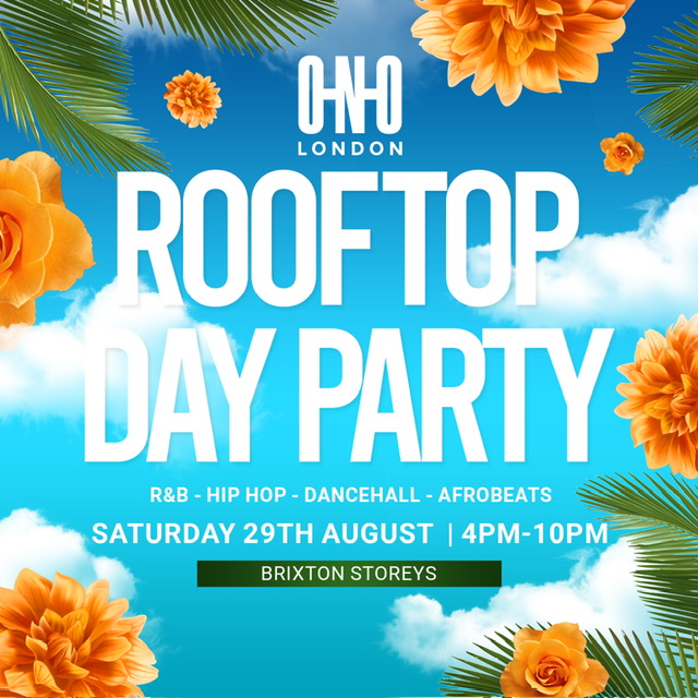 ROOFTOP DAY PARTY - BANK HOLIDAY EDITION (£1 B4 5PM WITH A TICKET)