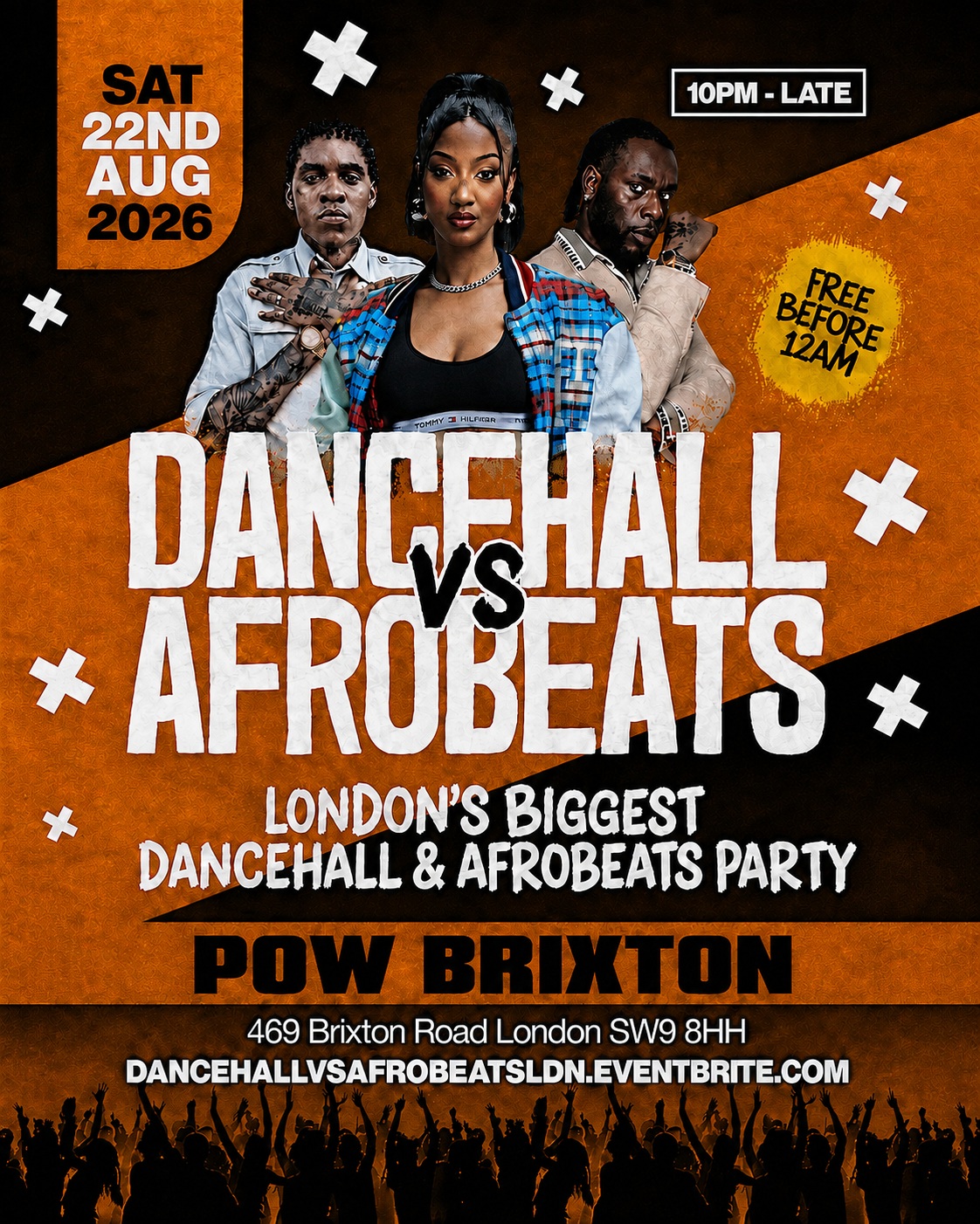 Dancehall Vs Afrobeats Brixton – Everyone Free Before 12AM