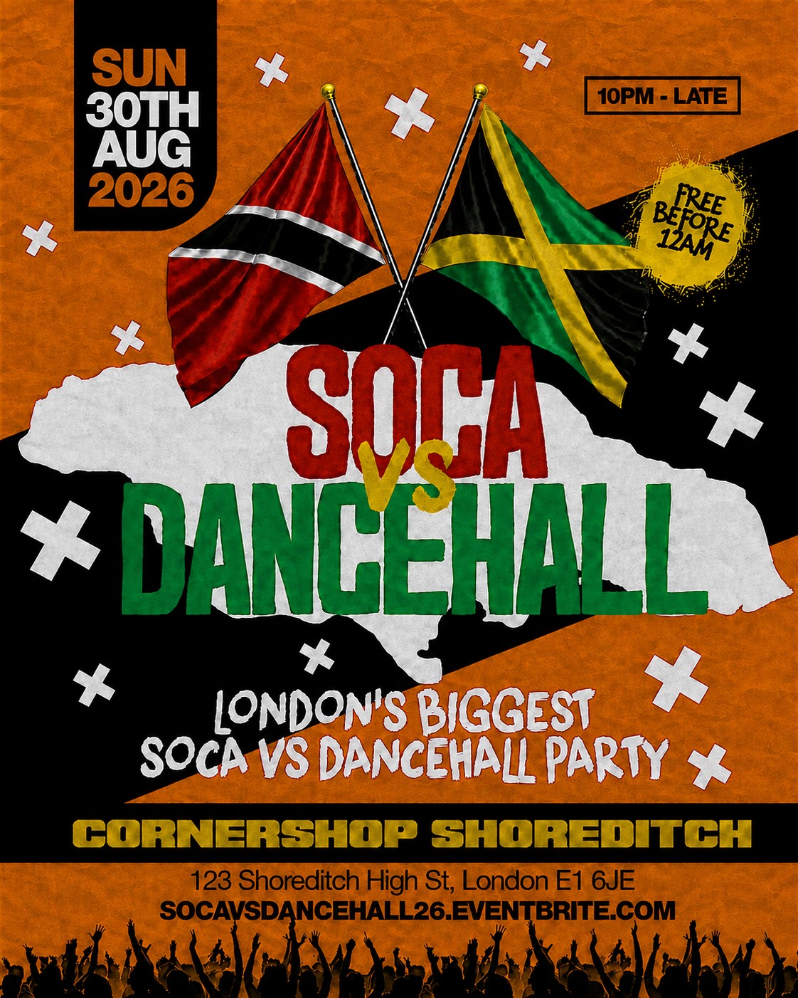 Soca Vs Dancehall Shoreditch – Everyone Free Before 12AM