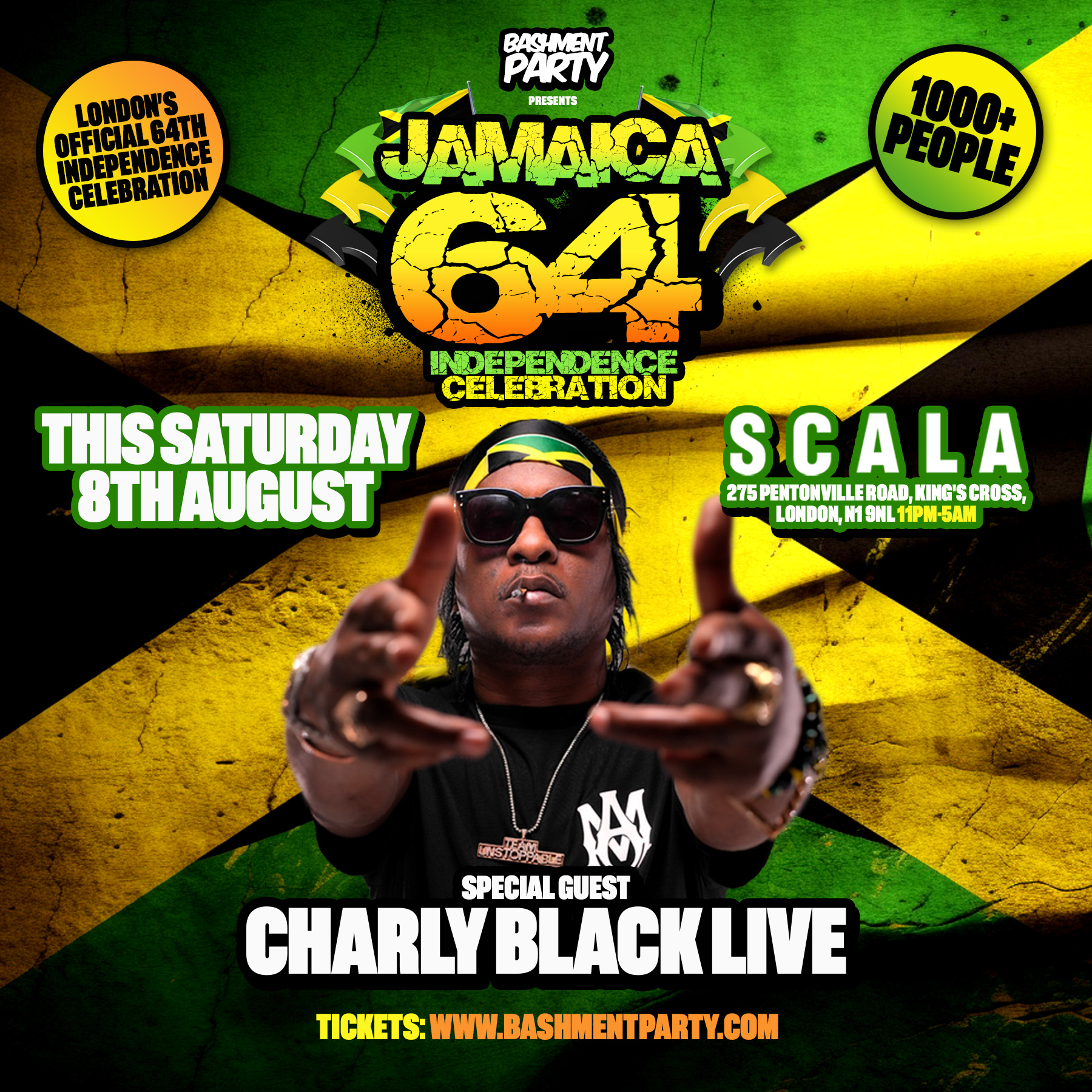 Bashment Party - Jamaica 64 - Charly Black Live - Independence Party