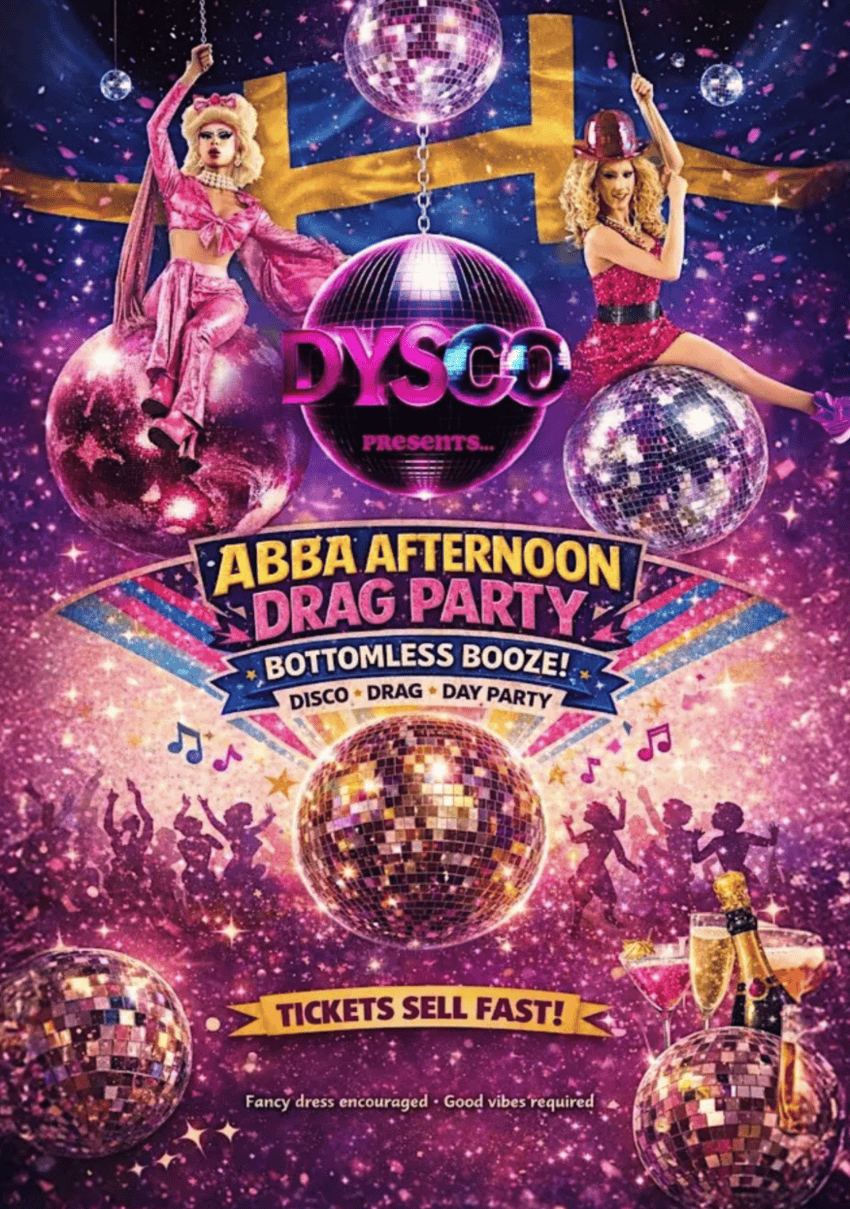 Afternoon ABBA Drag Party - FRIDAY 7TH AUGUST
