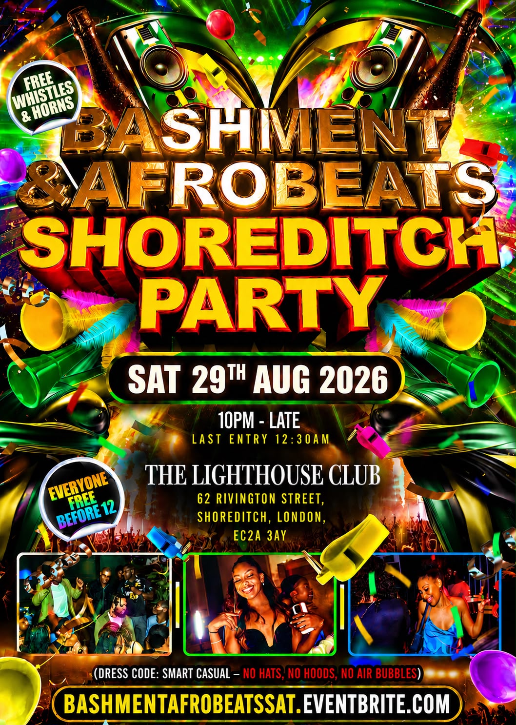 Bashment & Afrobeats - Shoreditch Party - Everyone Free Before 12AM