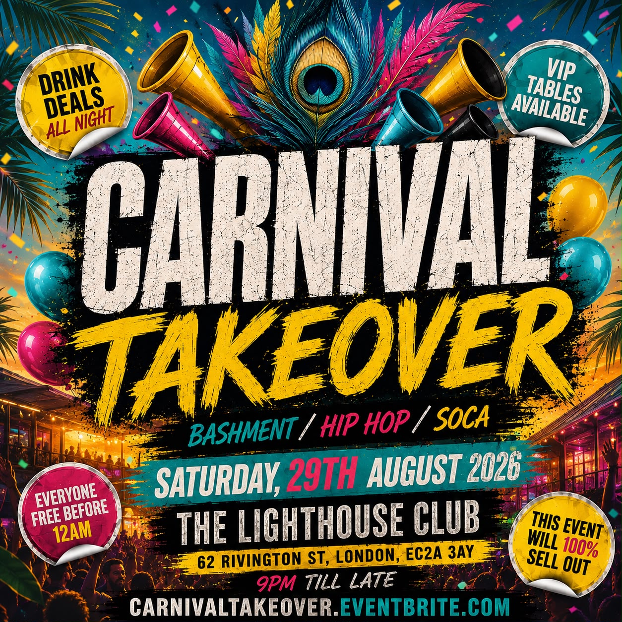 Carnival Takeover - Everyone Free Before 12AM