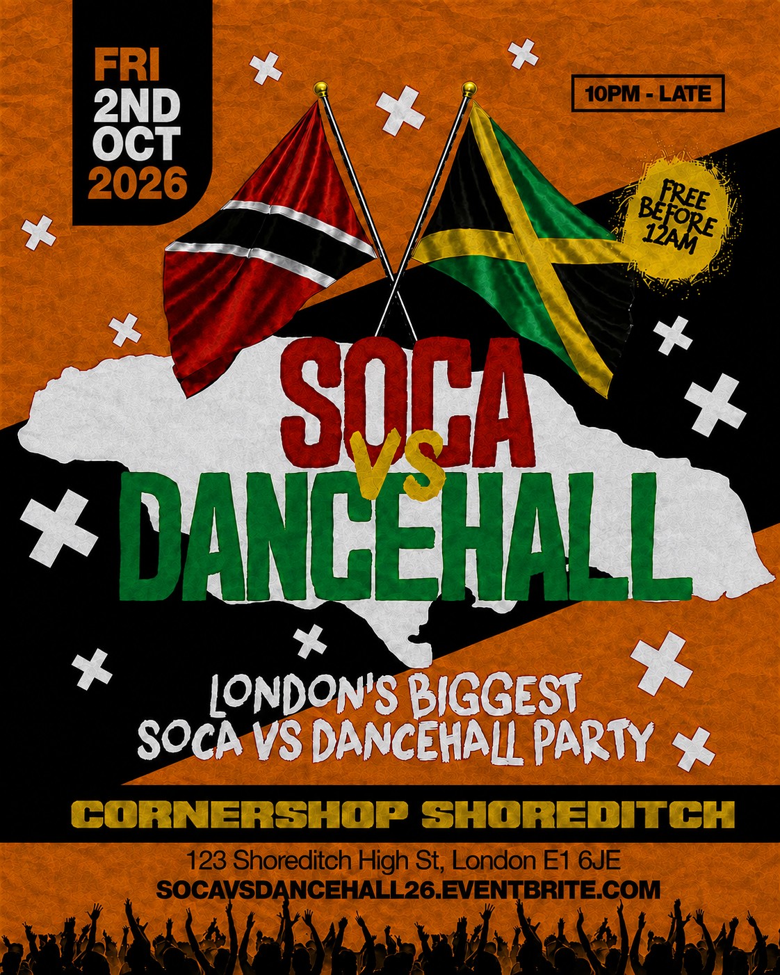 Soca Vs Dancehall Shoreditch – Everyone Free Before 12AM