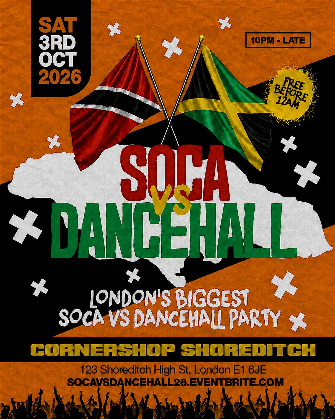 Soca Vs Dancehall Shoreditch – Everyone Free Before 12AM