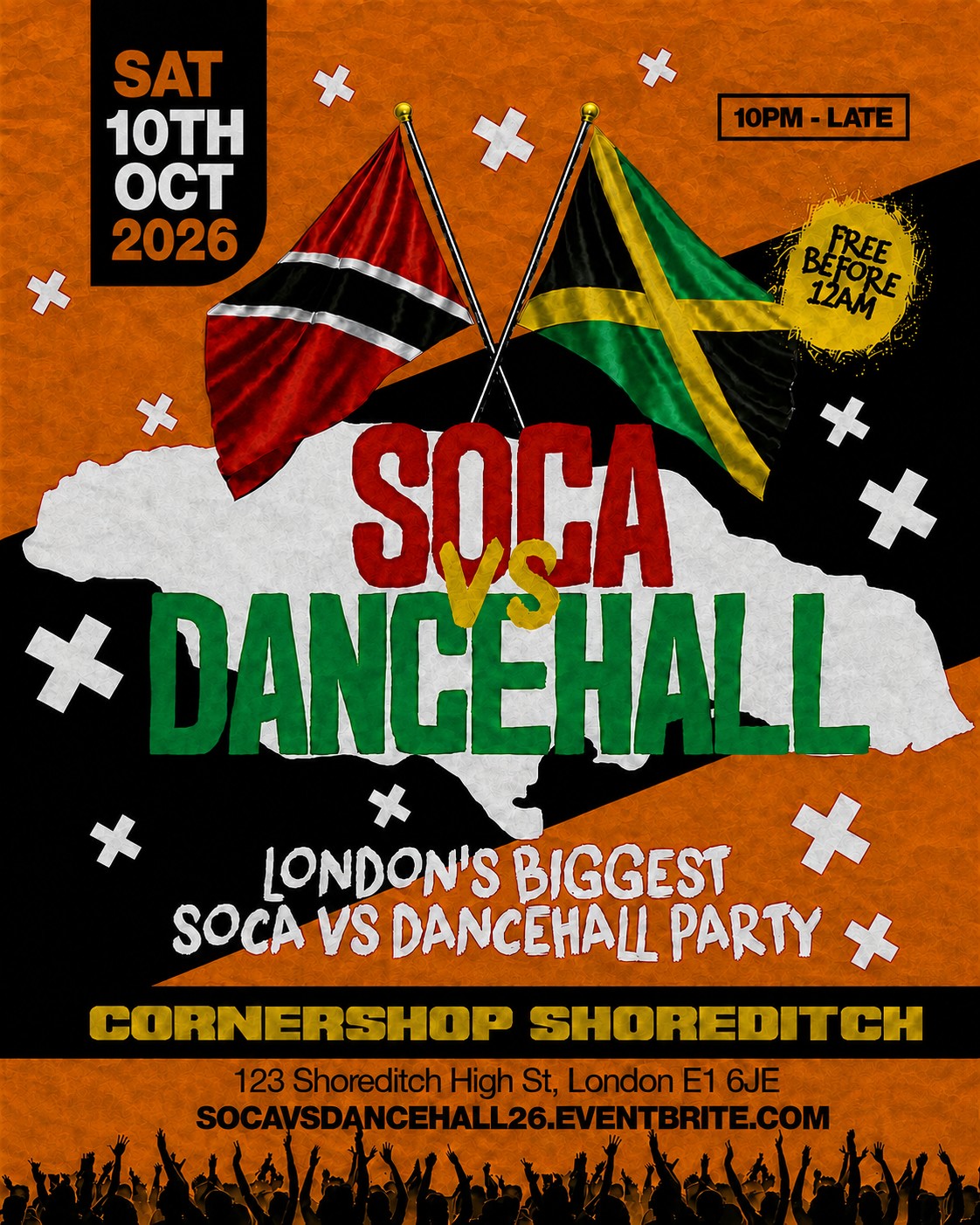 Soca Vs Dancehall Shoreditch – Everyone Free Before 12AM