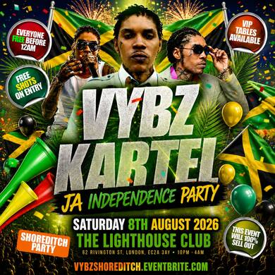 VYBZ Kartel - JA Independence Party - Everyone Free Before 12AM