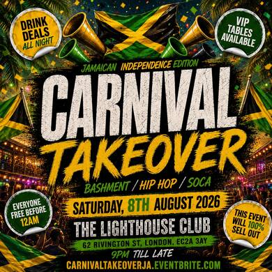 Carnival Takeover - Everyone Free Before 12AM