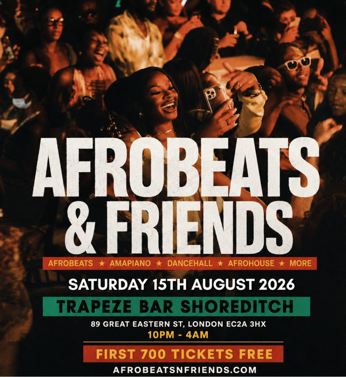 AFROBEATS & FRIENDS - Afrobeats, Amapiano & Bashment in Shoreditch