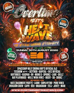 Overtime Meets HeatWave The Official Carnival After Party 