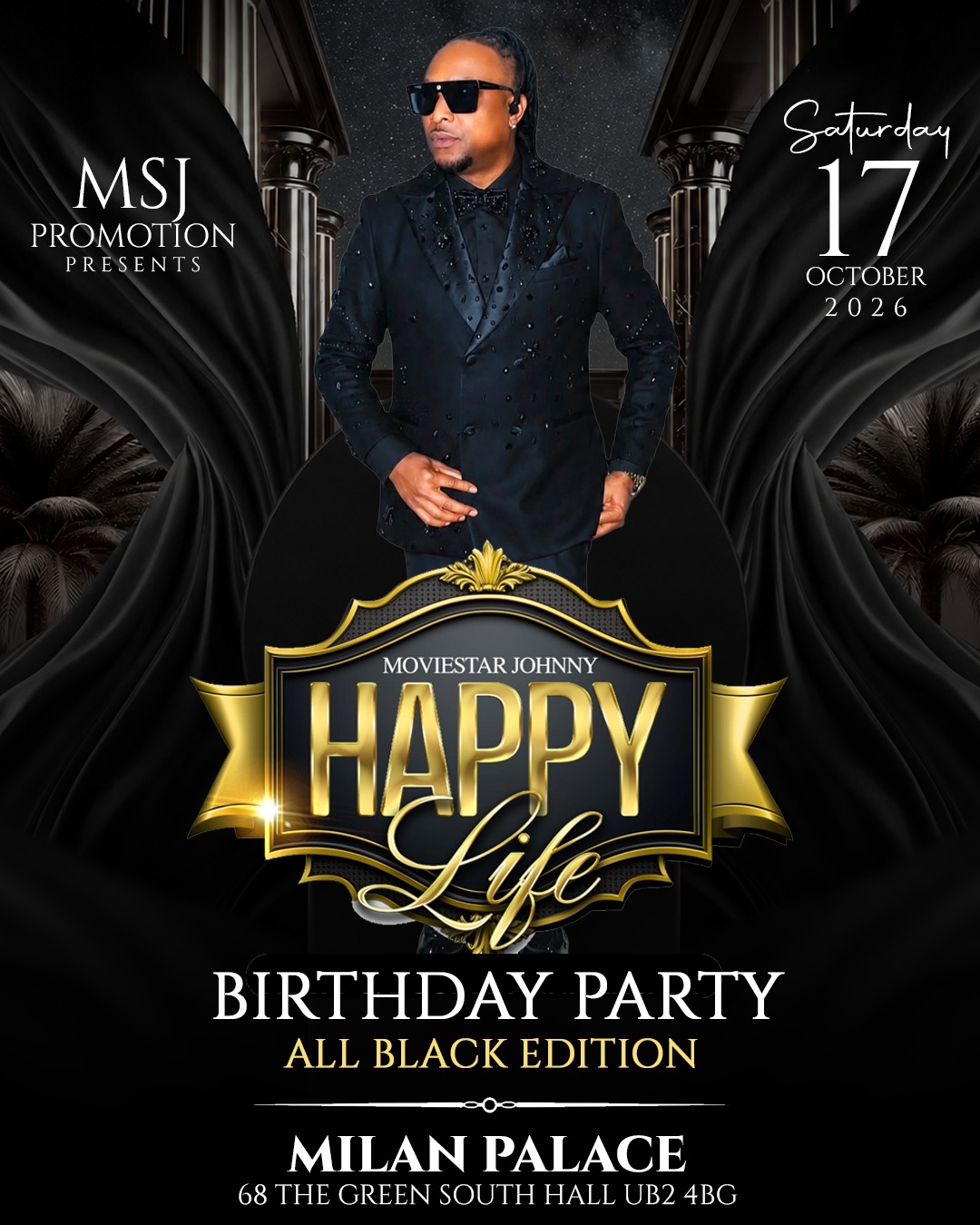 MOVIE STAR JOHNNY HAPPY LIFE BIRTHDAY PARTY 