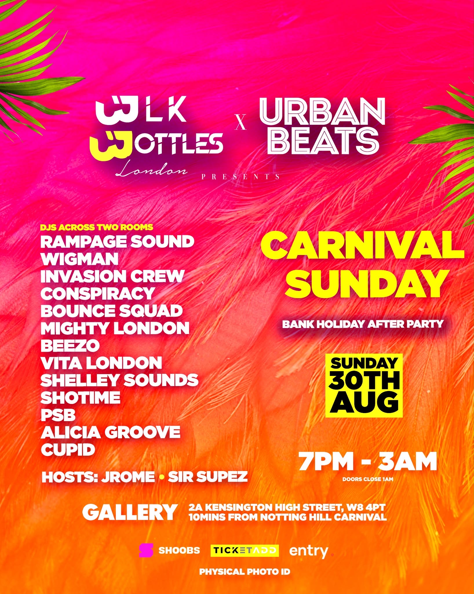 BLK Bottles London x Urban Beats present “Carnival Sunday”