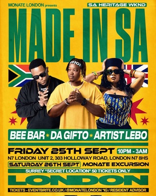 Authentic South African Party - Monate London