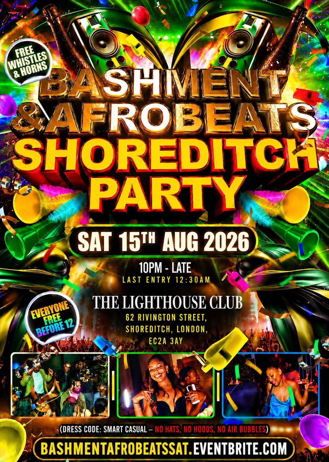 Bashment & Afrobeats - Shoreditch Party - Everyone Free Before 12AM