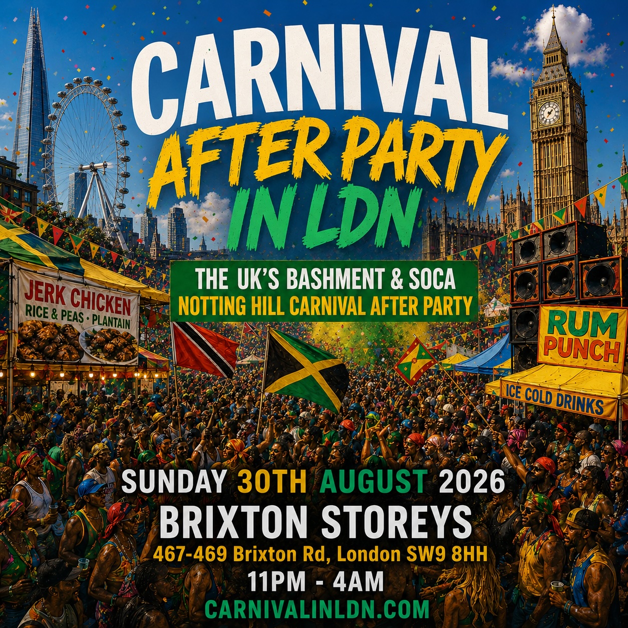 CARNIVAL IN LONDON: Notting Hill Carnival After Party in Brixton