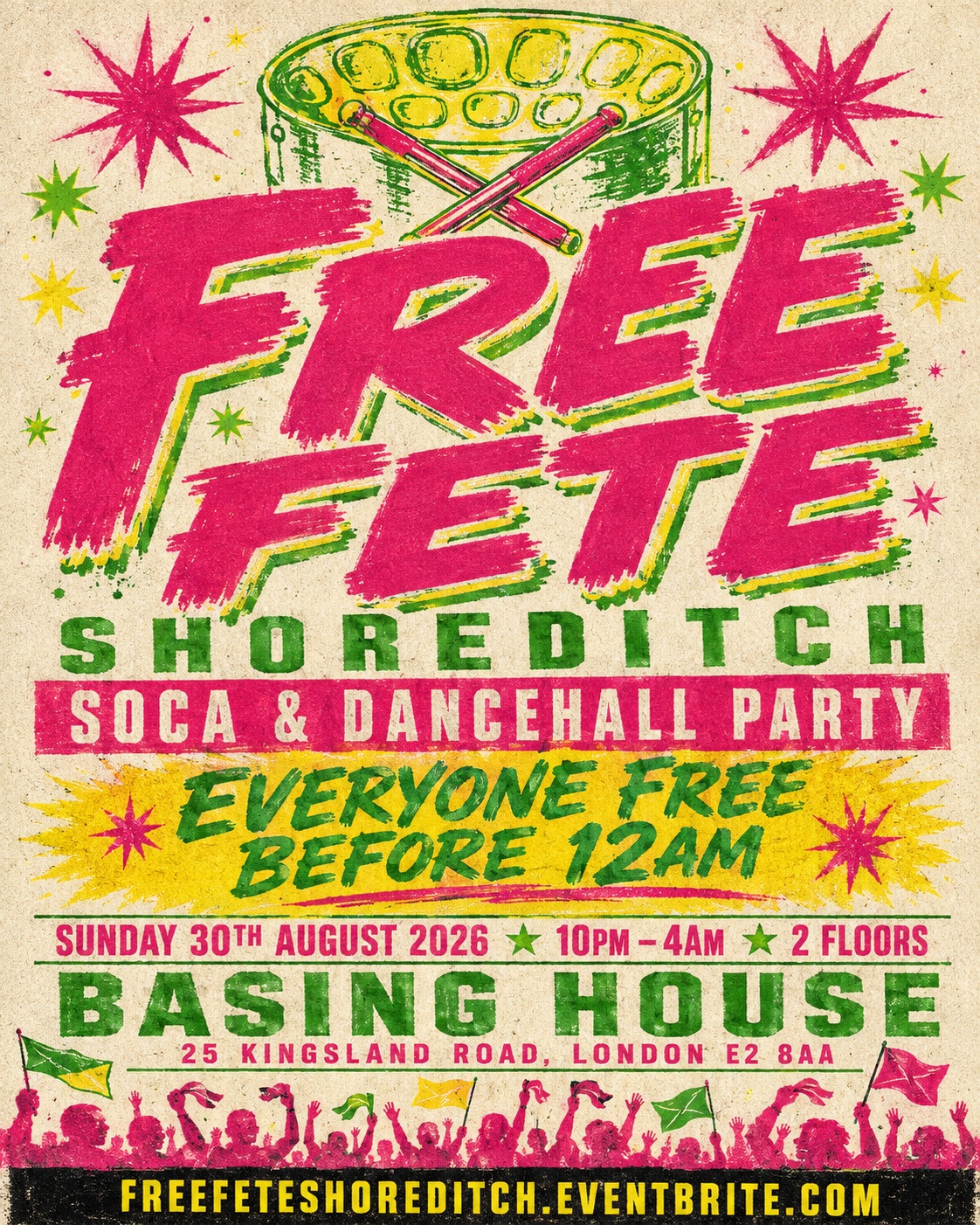 FREE FETE Shoreditch - Carnival After Party (Free Before 12AM)