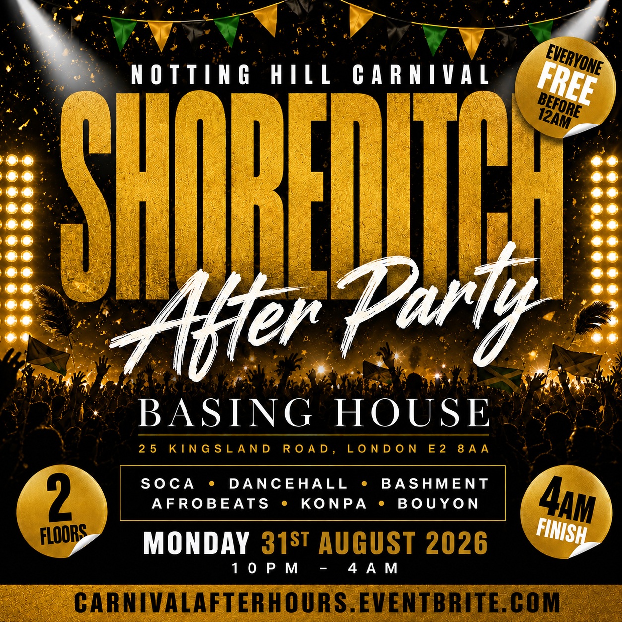 Notting Hill Carnival Party - Everyone Free Before 11PM